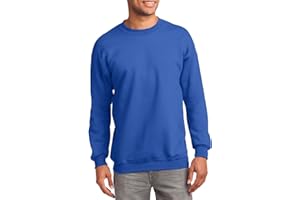 JustBlanks Fleece Sweatshirt for Men Tall Men’s Sweatshirt Crewneck Sweatshirt Relaxed-Fit Pullover Sweatshirt