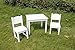 Timy Wooden Kids Table and 2 Chairs Set for Kids Furniture Toddler Table Play Room for Eating, Reading,