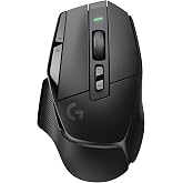 Logitech G502 X Lightspeed Wireless Gaming Mouse - Black | Optical Switches, 13 Buttons, <140 hrs Battery, USB-C, Infinite Scroll Toggle, Wireless Charging Capable, for PC/MacOS