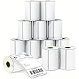 BETCKEY - Compatible DYMO 1744907 4x6 Shipping Labels, Perforated, Compatible with DYMO Labelwriter 4XL Rollo & Zebra, NOT Fit 5XL [12 Rolls/2640 Labels]