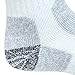 Working Person's 8766 White 4-Pack Steel Toe Crew Socks - Made In The USA (Large)