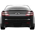 SlickMod Chrome Delete Blackout Vinyl Overlay for 2013-2019 Ford Taurus Trunk Trim (Gloss Black)