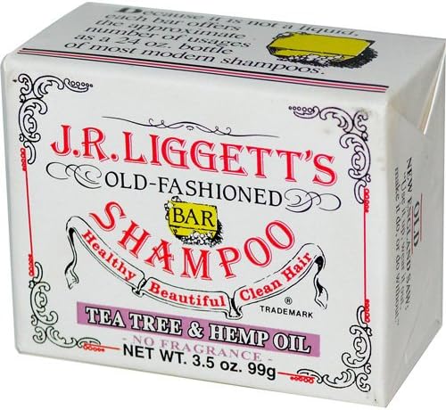 New - J.R. Liggett's Old Fashioned Bar Shampoo Counter Display - Tea Tree and Hemp Oil - 3.5 oz - Case of 12
