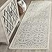 Safavieh Cambridge Collection CAM123D Handcrafted Moroccan Geometric Silver and Ivory Premium Wool Runner (2'6