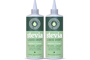 Natrisweet Liquid Stevia Drops 4oz 2pack, Pure Stevia Liquid Sweetener from Stevia Extract, Plant-Based Sugar Substitute, Zero Calorie Keto Sweetner, Mix Liquid Sugar into Drinks and Treats, Non-GMO