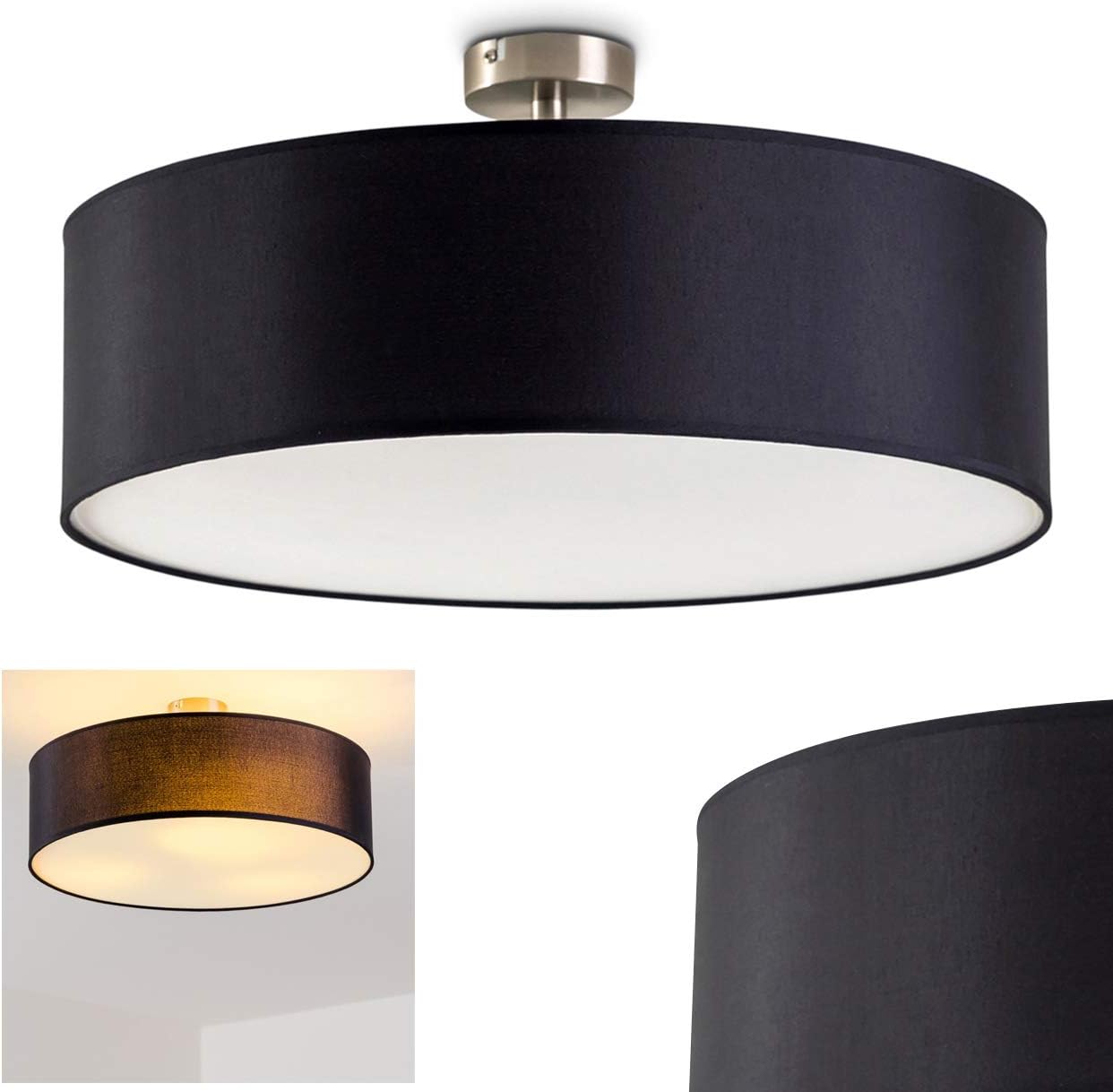 Round Ceiling Light 50 cm Diametre Designer Cylinder Pendant Lamp