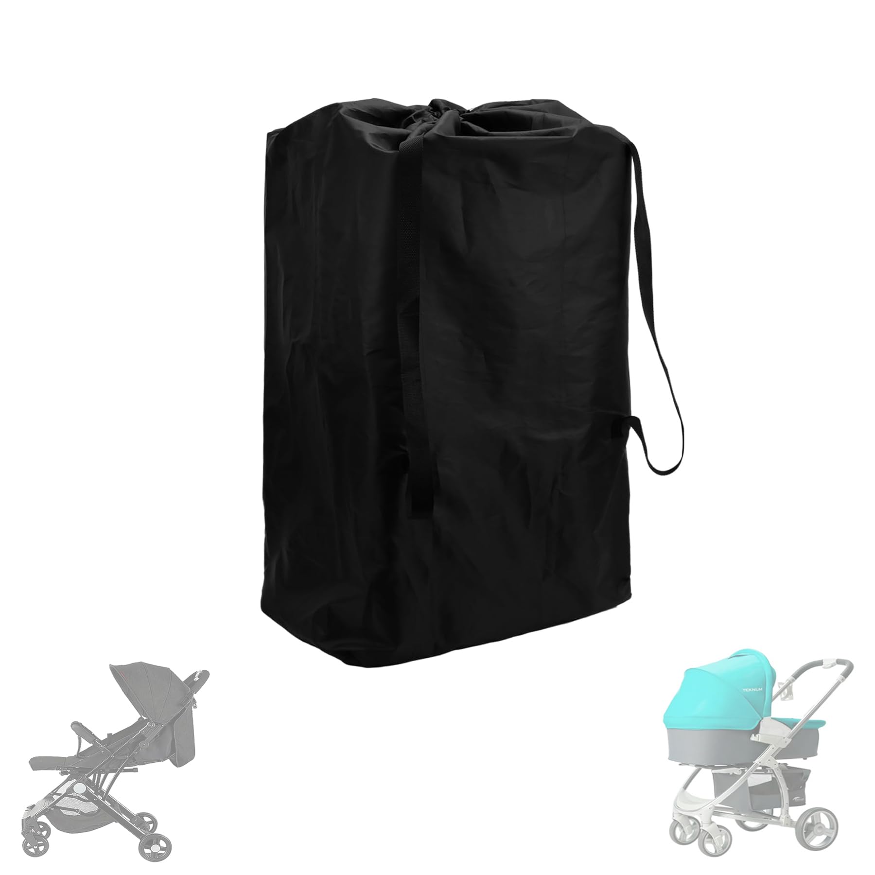 Travel Stroller Bag, Buggy Bag, Extra Large Airplane Pushchair, for Airplane Pram Cover Buggy Travel Bag, Waterproof Gate Check Bag Organizer Pushchair Cover (One-Shoulder Regular Style)