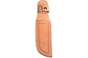 Hulara Genuine Leather Knife Sheath – Handmade Leather Knive Holder with Belt Loop, Fits 4-10" Blade – Fixed Blade Knife Sheaths, Knifes Scabbard for Belt