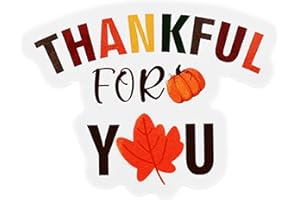 Lollutdotu 100 PCS Thanksgiving Stickers, 2 in Happy Autumn Fall Leaf Thank You Stickers, Thankful Gratitude Stickers for Envelope Seals, Kids, Thanksgiving Gifts Decoration