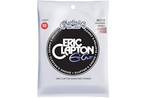 Martin Guitar Eric Clapton's Choice MEC12, 92/8 Phosphor Bronze Light-Gauge Acoustic Guitar Strings