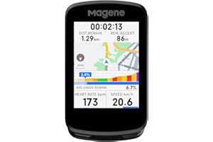 Magene C606 Smart Navigation GPS Bike Computer with Offline Map, 2.8-inch Color Touchscreen, WiFi & Bluetooth Cycling Computer, 11 Languages, IPX7 Waterproof
