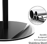 niffgaff Freestanding Toilet Roll Holder Stand, Stainless Steel, Black Finish view 5
