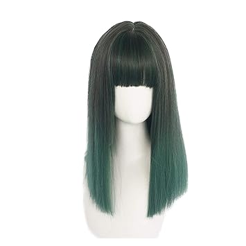 Amazon Com Waitousanqi Wig Female Long Straight Hair Air Bangs