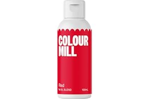 Colour Mill Oil-Based Food Coloring, 100 Milliliters (Red)