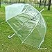 Topwedding Women's Dome Clear Transparent Automatic Rain Umbrella Parasol for Favor