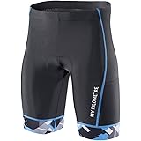 MY KILOMETRE Triathlon Shorts Mens 9" | Easy Reach Leg Pockets | Chamois for Long-Distance Tri Race Cycling Shorts