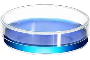 Maccx Sterile Plastic Petri Dishes with Lid, 20 PCS of Dia.150mm*15mm Clear Petri Plate, with 3 Vents for Classroom, Laboratory, Science Party, PPD150-020