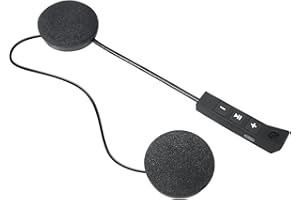 GenXenon Motorcycle Helmet Bluetooth Headset - Outdoor Waterproof Sports Hands Free Speakers Headset,Automatic Call Wireless Motorcycle Headset,15 Hours Playing time Sound Headphones, Black