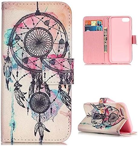 iBerry iPhone 7 Plus Case, Unique Awesome Patterns Printed on Slim PU Leather Flip Wallet Case with Kickstand and Folio Cover Pefect fit for Apple iPhone 7 Plus, Dream Catcher