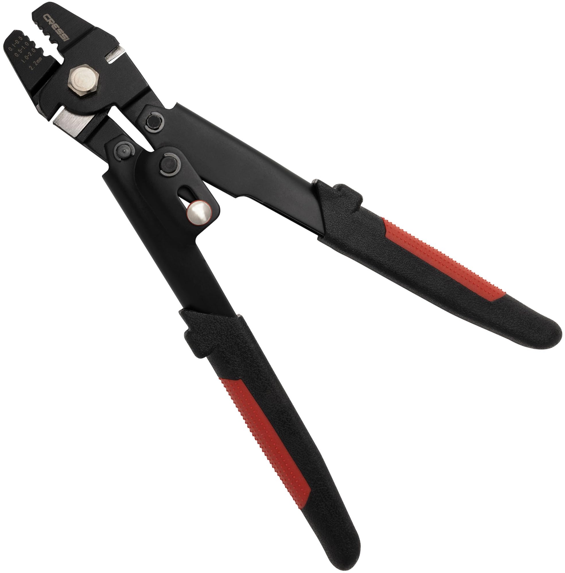 Cressi Crimping Tool - Crimping Pliers Sleeves/Sleeves, Black/Red, One Size, Adult Unisex