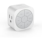 1 Pack Timer Outlet Indoor, Countdown Timers for Electrical Outlets Up to 6H for Lights, Iron, Fan, Electric Bike, Auto Shut Off Switch for Home Kitchen Bedroom, 1875W