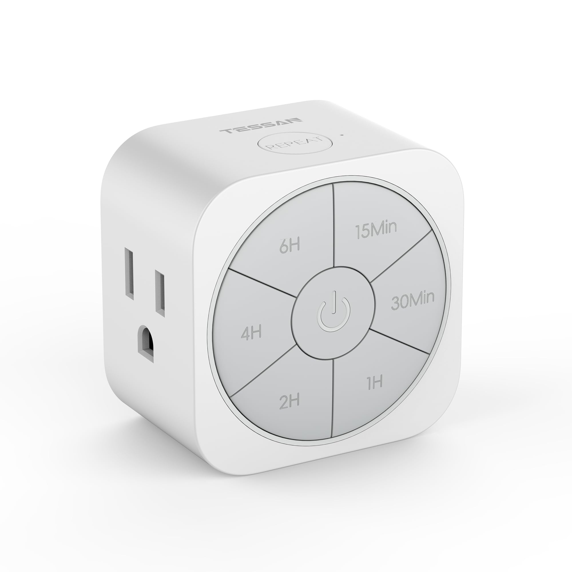 Photo 1 of 1 Pack Timer Outlet Indoor, Countdown Timers for Electrical Outlets Up to 6H for Lights, Iron, Fan, Electric Bike, Auto Shut Off Switch for Home Kitchen Bedroom, 1875W