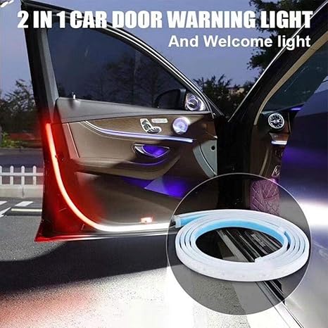 Amazon Co Jp 車のドアledライトバー車のテールライトバー 2pcs 1 2m 144 Ledインテリアドアライト 照明 装飾 衝突防止事故に使用 ホーム キッチン