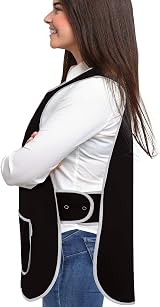 LINEN CLOSET Unisex Tabards Apron with Pockets Kitchen Catering view 3
