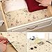 yazi Self Adhesive Drawer Liner Moisture Proof Shelf Paper,17x78 Inches,Vogue Peony