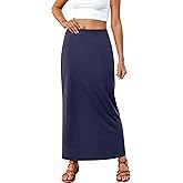 ANRABESS Maxi Skirts for Women Summer Casual Elastic Waisted Ankle Length Flowy Swing 2026 Spring Long Skirt