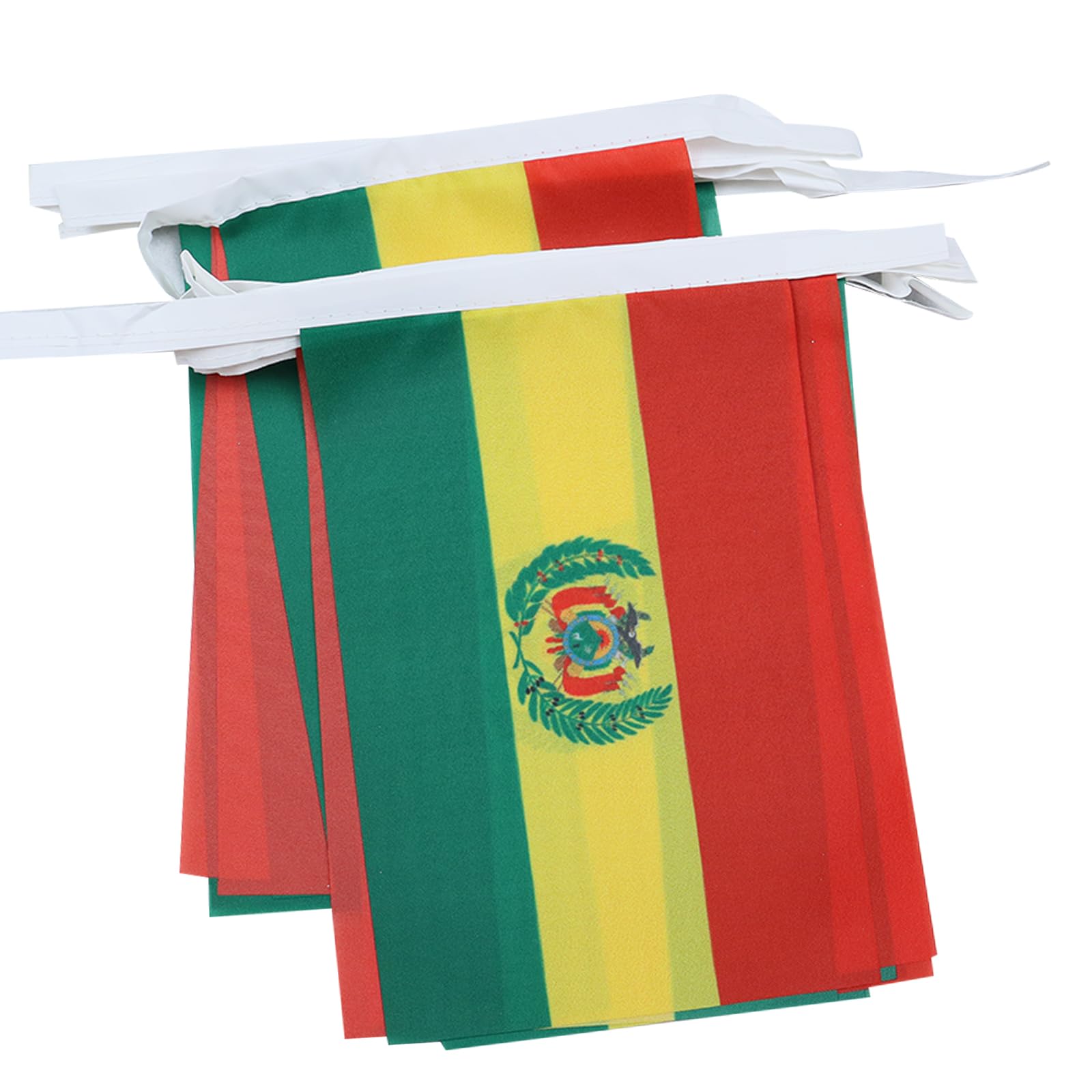 AZ FLAG Bolivia Bunting Flag, 20 Ft Garland with 20 Small Bolivian Flags 8'' x 6'', 100% Polyester String Pennant, 6 meters — image 1