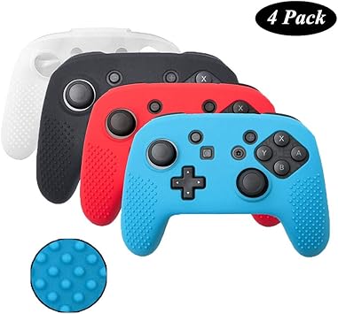 Amazon Com Switch Pro Controller Skin 4 Pack Soft Camouflage