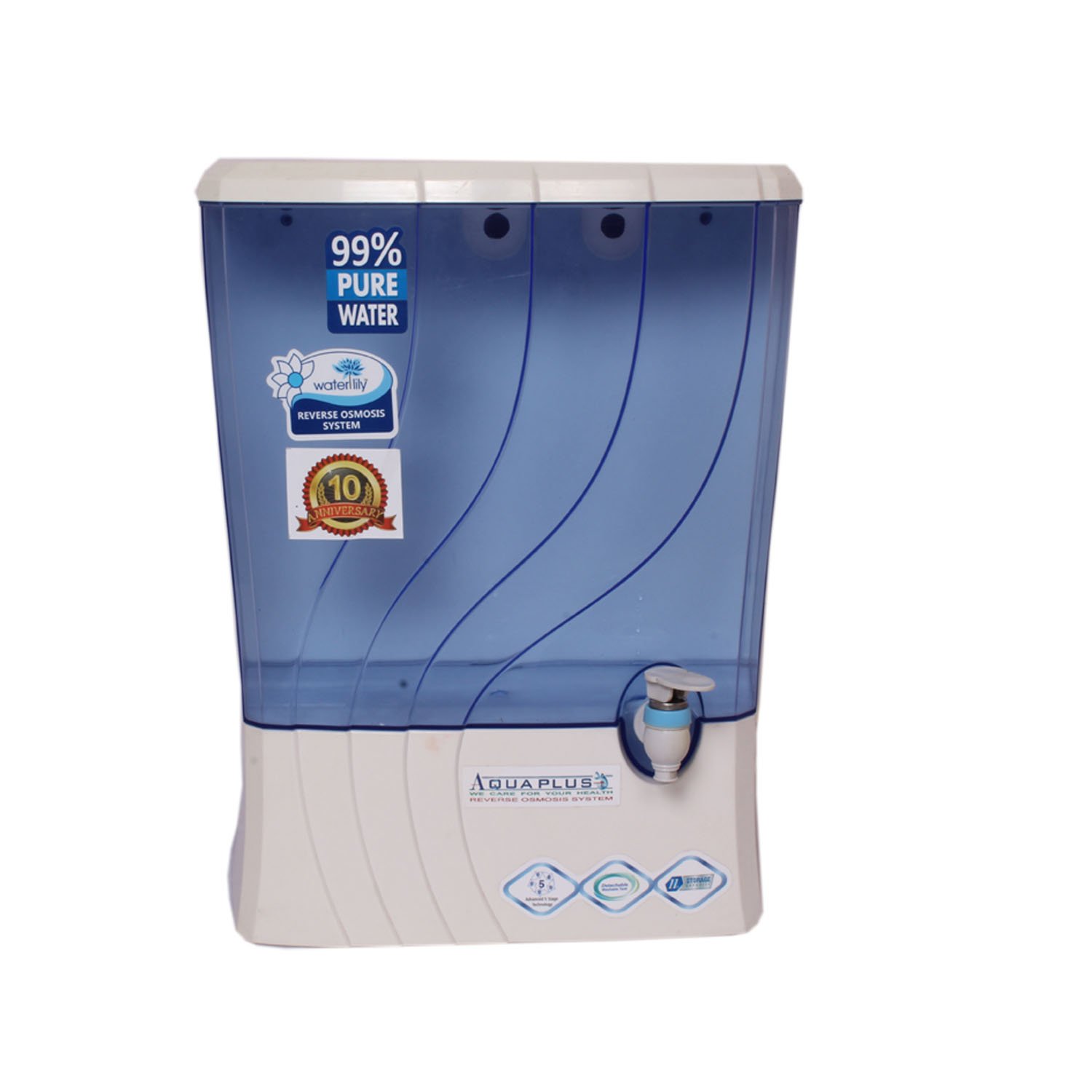 Aqua Plus Water Lilly 12Litrs 15 lph RO Water Purifier (Blue & White