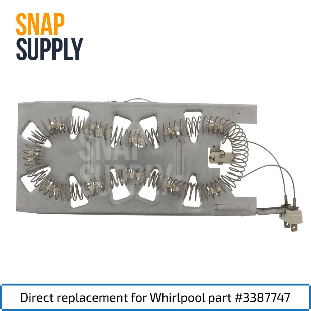 Amazon.com: Snap Supply Dryer Element for Whirlpool Directly Replaces  3387747: Home Improvement