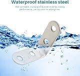 ALLY-MAGIC 10Pcs Stainless Steel 40x40mm Right Angle Brackets Shelf Corner Brace view 7