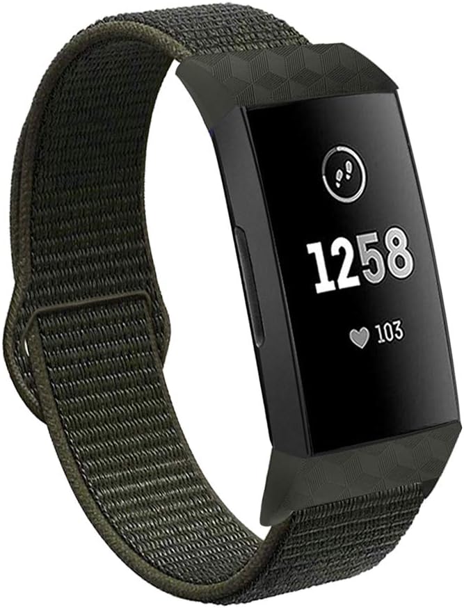VEAQEE Nylon Bands Compatible with Charge 4 & Charge 3 & 3 SE Women Man Soft Nylon Band Breathable Quick Release Sport Replacement Accessories Wristband, 5.3''- 8.7''…
