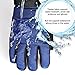 OZERO Winter Ski Gloves for Boys and Girls with 3M Thinsulate Insulated Cotton - Water Resistant and Windproof for Snow Skiing Blue-Black
