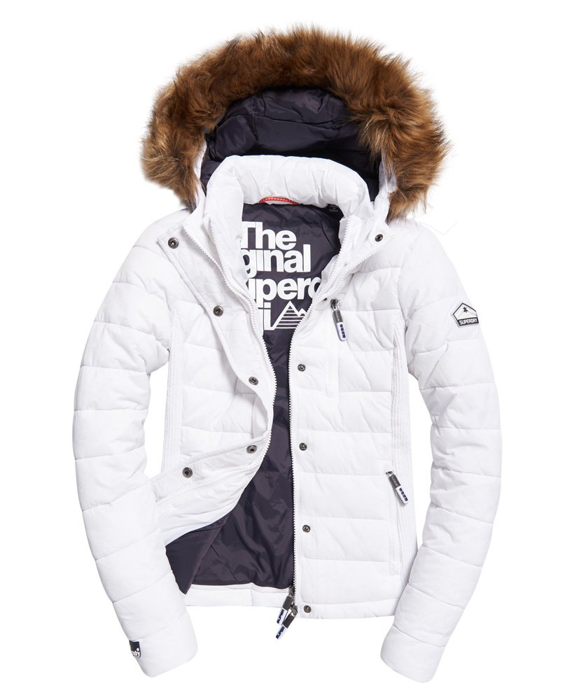 fuji slim double zip hooded jacket black