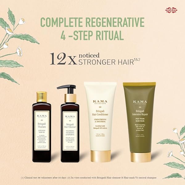 KAMA AYURVEDA BRINGADI TAILAM OIL, 200ML