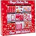 Amscan Valentine's Day Sticker Box (9), Multicolor, 8 1/8