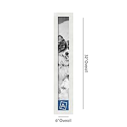 ArtToFrames 4x30 Inch White Picture Frame, This