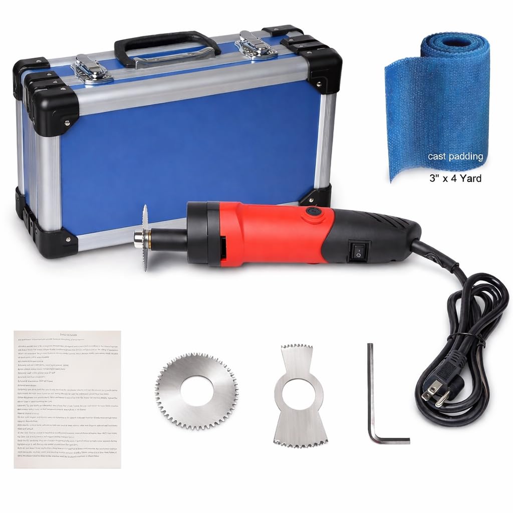 Sierra para yeso, cortadora de yeso ortopédica, sierra eléctrica médica para cortar yeso, velocidad oscilante ajustable para rasgar materiales poliméricos, 110 V, 12500 rpm/min