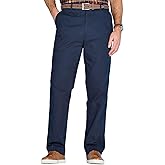 Pegasus | Men's | Cotton Chino Trouser Pants with Stretch Waistband | Versatile, Comfortable & Stylish Smart Casual Pants | Navy