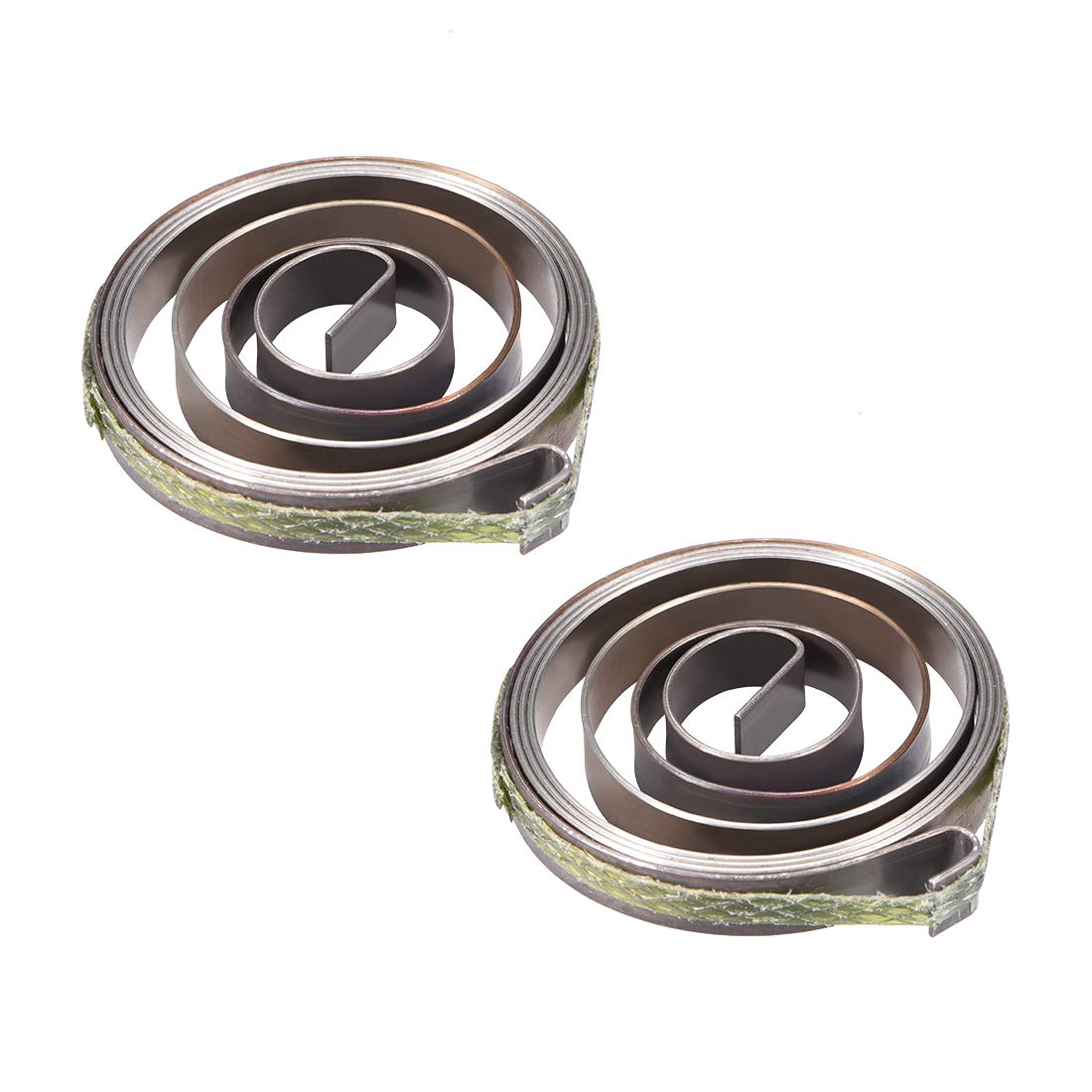 sourcing map Drill Press Spring Drill Press Quill Feed Return Coil Spring Assembly Spring Steel Chemical Blackening Finish 680mm Expand Long 36x6x0.65mm 2 Pcs