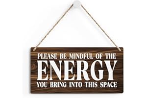 SENJIAN Inspirational Zen Wall Art, Positive Affirmations Wall Decor, Meditation Room Decor Spa Decor Spiritual Wall Art Decor Hanging Sign Wood Plaque Block for Home Office Bathroom Bedroom