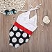 Little Girls Polka Dot Halter Backless One-piece Swimwear