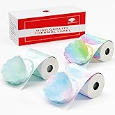 Phomemo Thermal Labels - 3 Rolls Gradient Color M110 Labels for M110/M220/M221/M120/M200, 1.96"x1.96" (50x50mm), 140 Labels for Small Business/Home Use, Barcode, Address, Logo