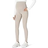 鶹 Essentials Womens Active FormFlex Buttery Soft Maternity Over The Belly Full Length Yoga Workout Pregnancy Leggings
