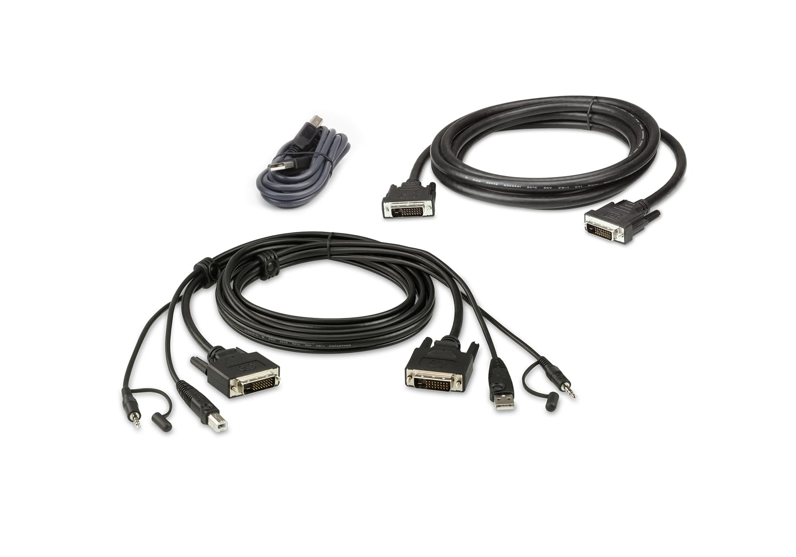 ATEN 2L-7D02UDX3 USB DVI-D Dual-Link Dual Display Secure KVM Cable Kit for Connection to DVI Dual Link Dual Display Secure KVM Set