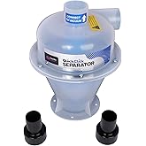 Quick Click Dust Collection Woodworking Cyclonic Separator for Wet/Dry Vacuums with 2 Shop Vacuum Adapters